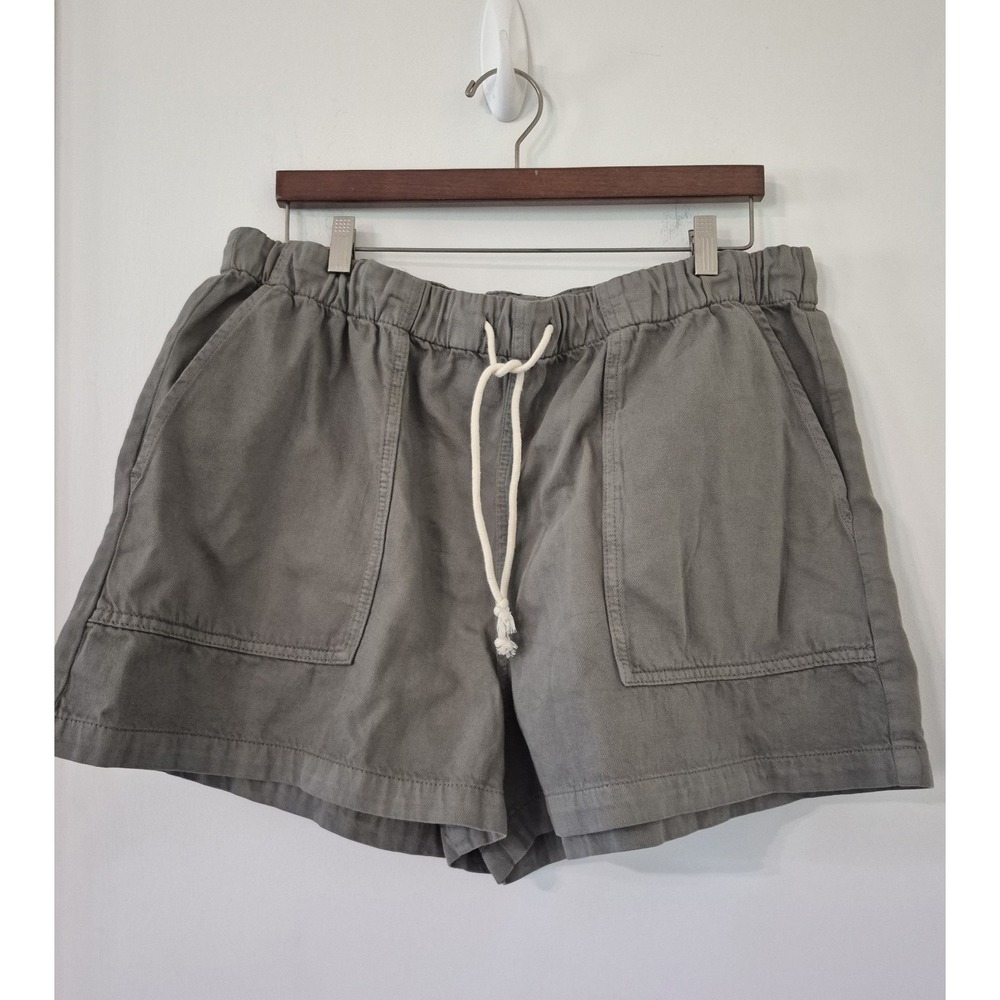 Nuuds Pull On Denim Shorts Women's Size XXL Drawstring Pockets Utility Gorpcore